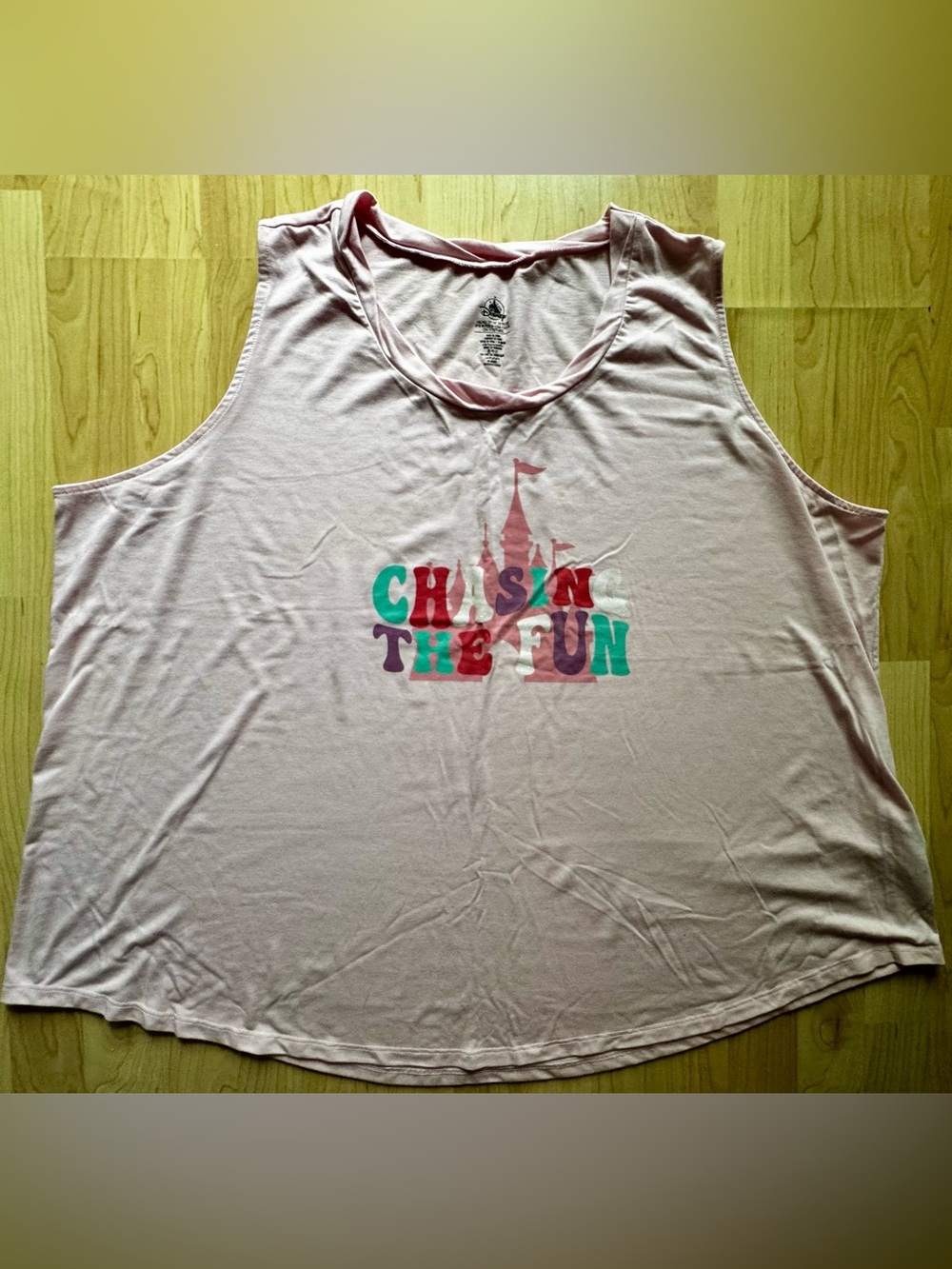Chasin' The Fun Pink Disney Parks Graphic Tank Top